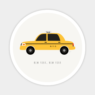 New York City, NYC Yellow Taxi Cab Magnet